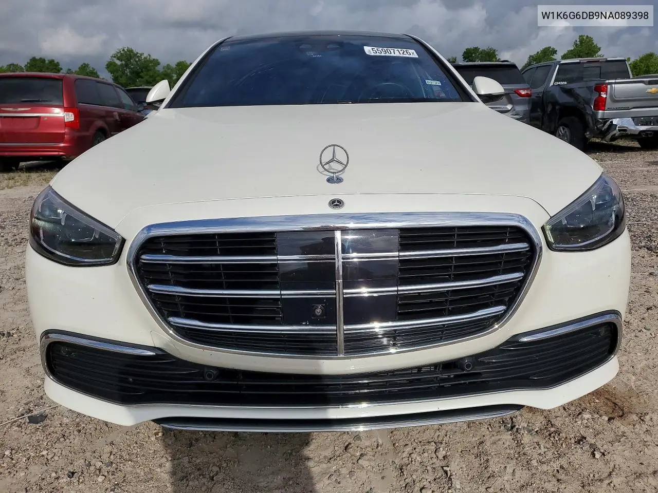 2022 Mercedes-Benz S 500 4Matic VIN: W1K6G6DB9NA089398 Lot: 55907126