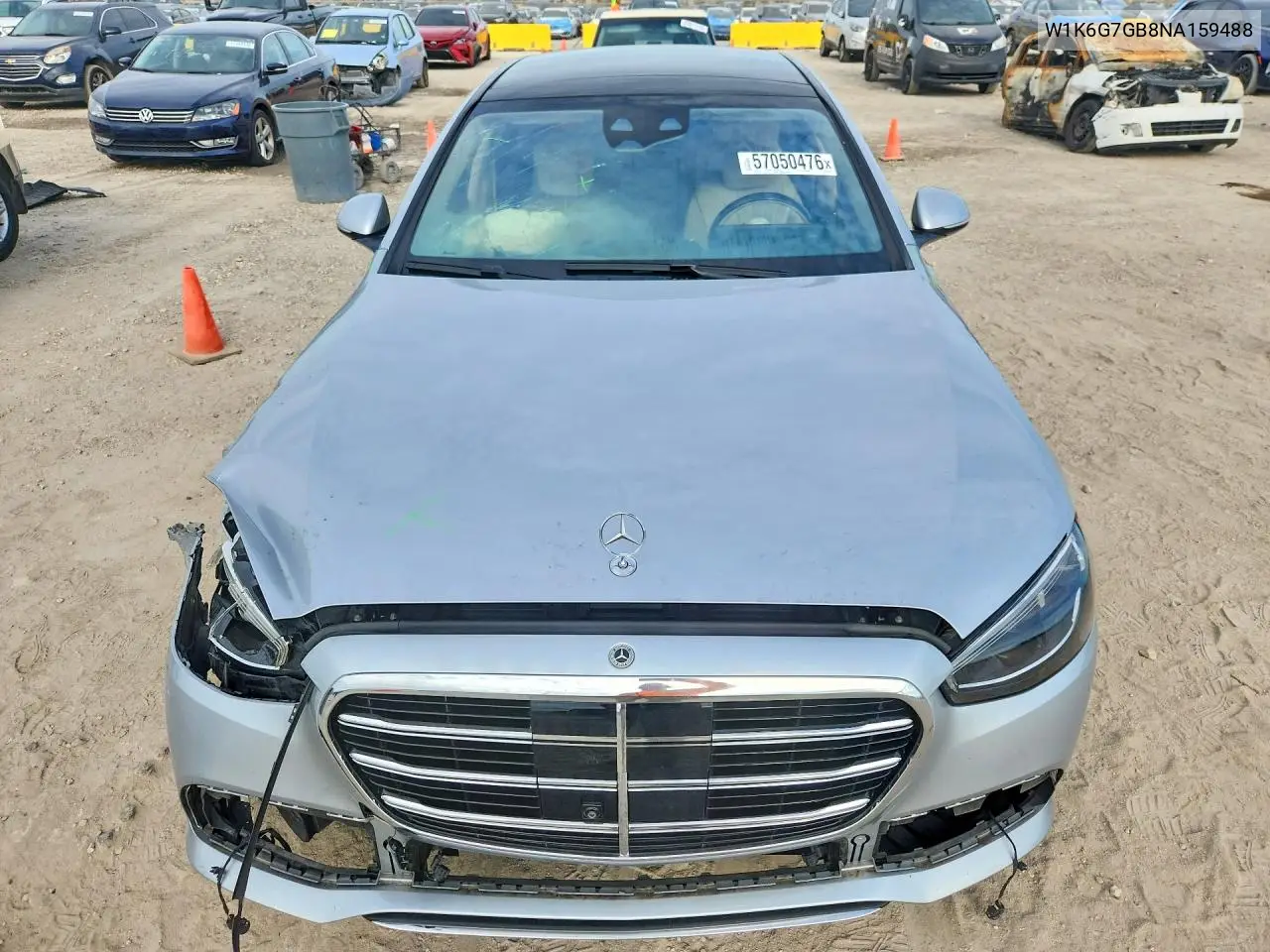 2022 Mercedes-Benz S 580 4Matic VIN: W1K6G7GB8NA159488 Lot: 57050476