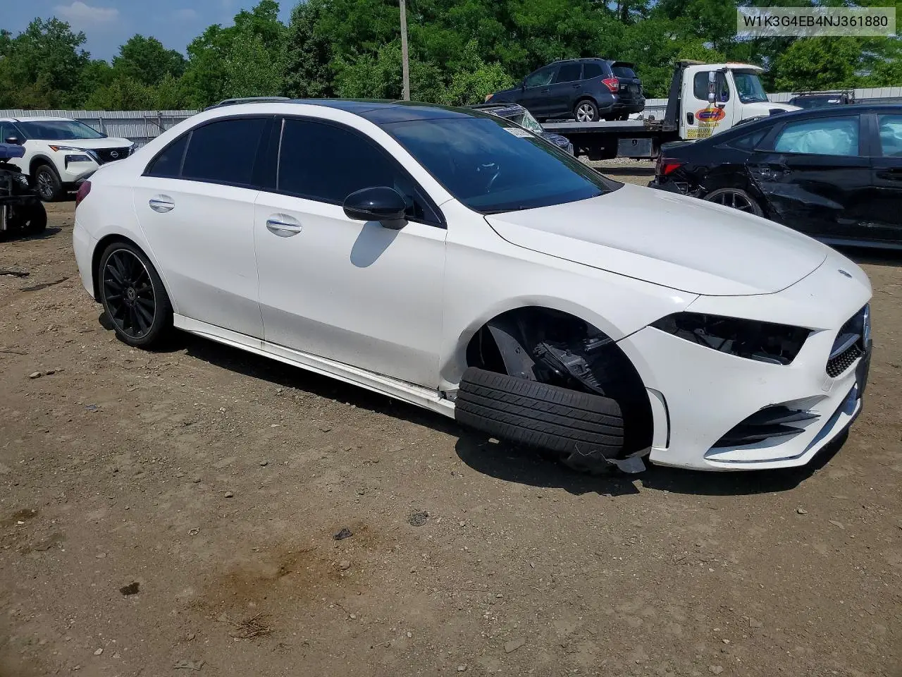 2022 Mercedes-Benz A 220 VIN: W1K3G4EB4NJ361880 Lot: 57215896
