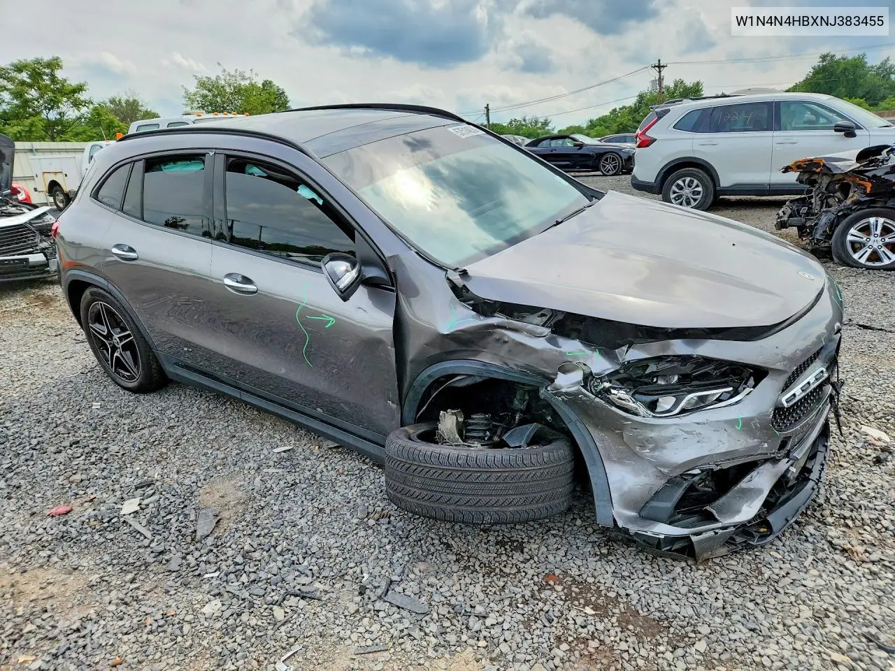 2022 Mercedes-Benz Gla 250 4Matic VIN: W1N4N4HBXNJ383455 Lot: 57514836