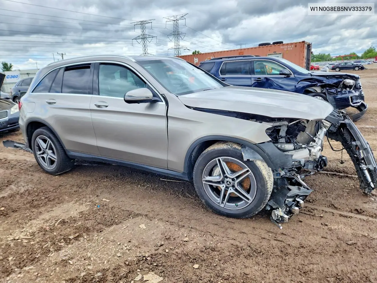 2022 Mercedes-Benz Glc 300 4Matic VIN: W1N0G8EB5NV333379 Lot: 57693506