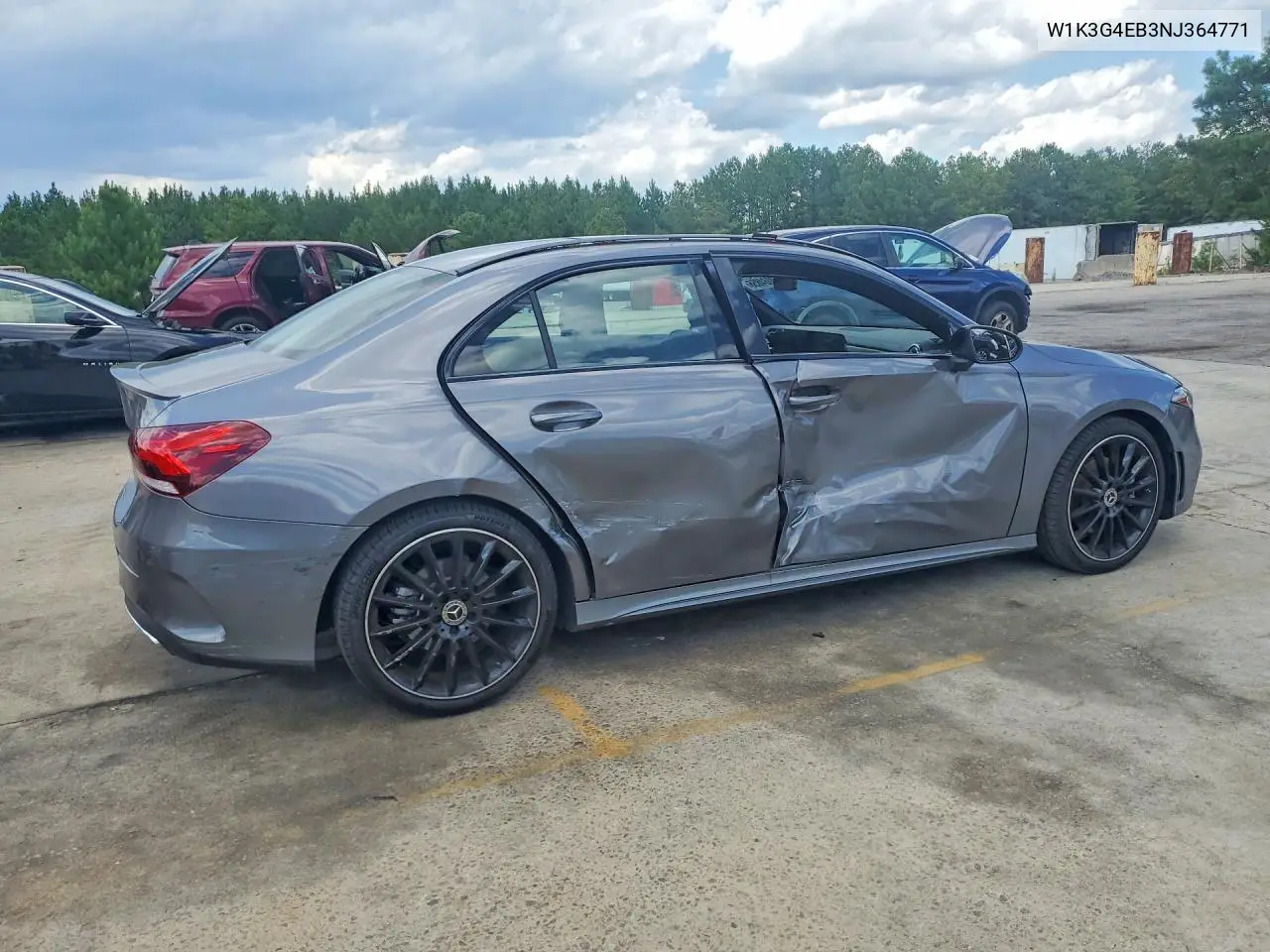 2022 Mercedes-Benz A 220 VIN: W1K3G4EB3NJ364771 Lot: 58084856