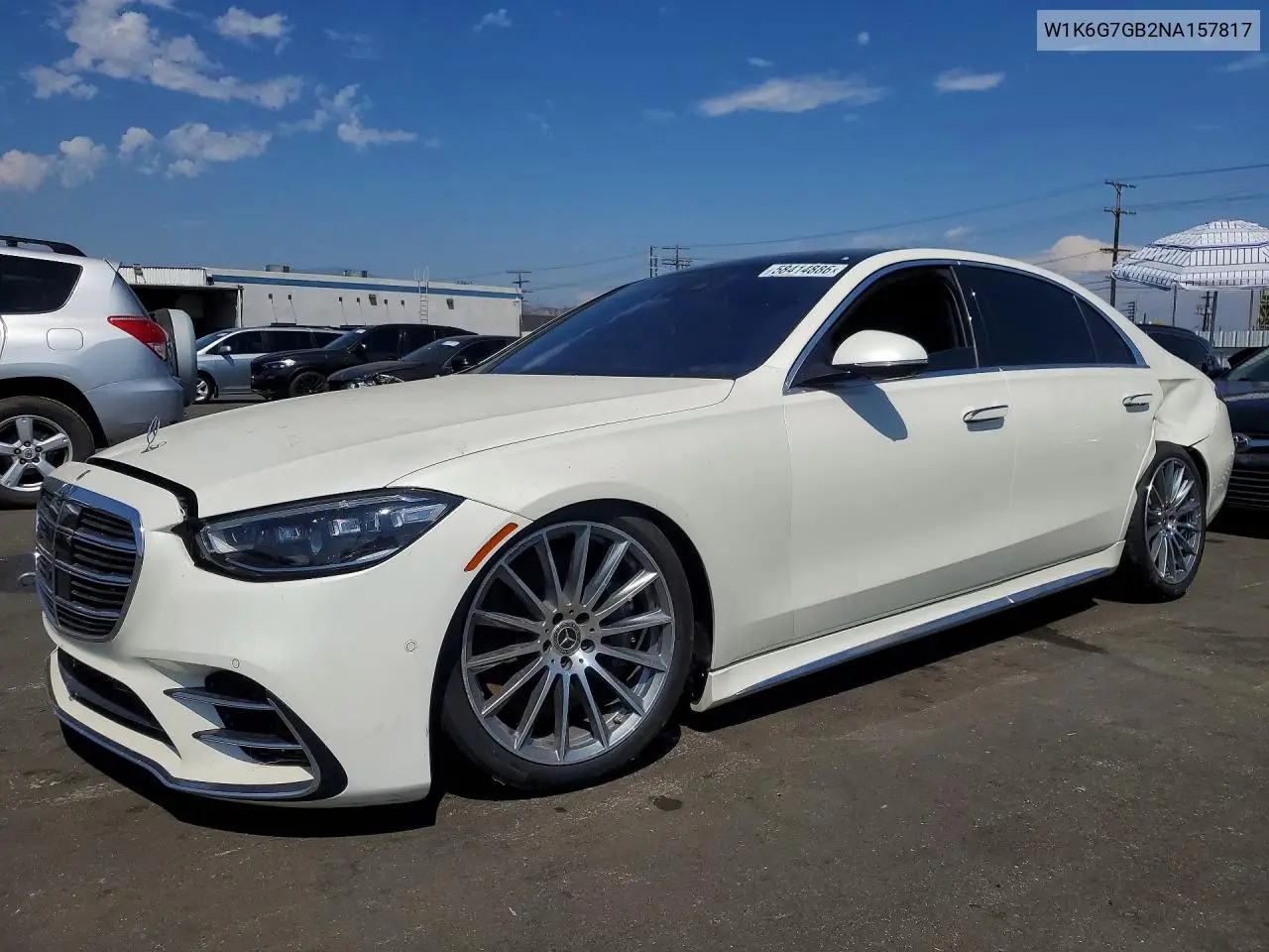2022 Mercedes-Benz S 580 4Matic VIN: W1K6G7GB2NA157817 Lot: 58414886