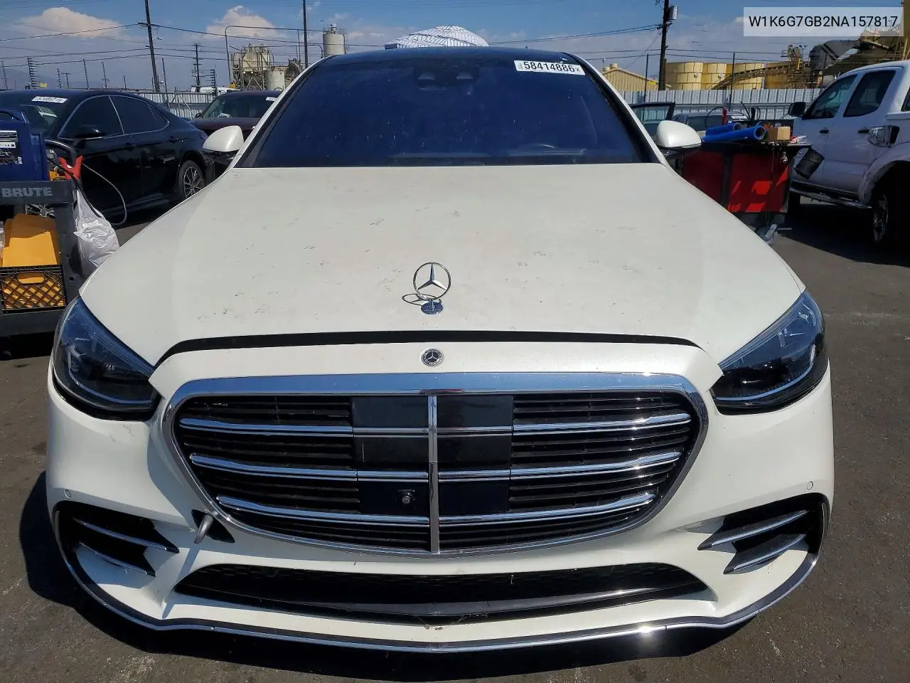 2022 Mercedes-Benz S 580 4Matic VIN: W1K6G7GB2NA157817 Lot: 58414886