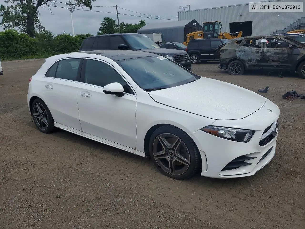 2022 Mercedes-Benz A 250 4Matic VIN: W1K3F4HB6NJ372913 Lot: 59101176