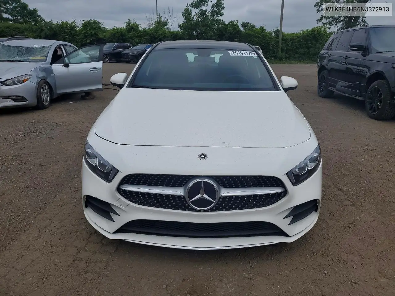 2022 Mercedes-Benz A 250 4Matic VIN: W1K3F4HB6NJ372913 Lot: 59101176