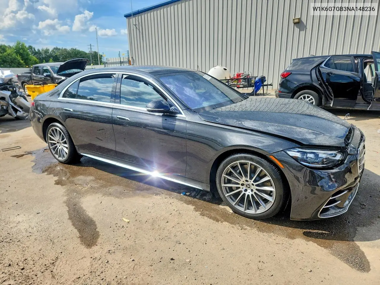 2022 Mercedes-Benz S 580 4Matic VIN: W1K6G7GB3NA148236 Lot: 59705676