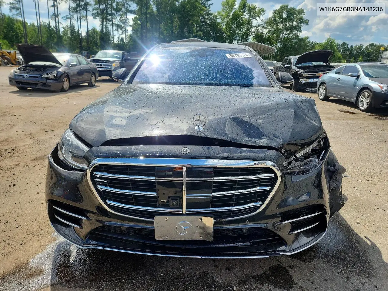 2022 Mercedes-Benz S 580 4Matic VIN: W1K6G7GB3NA148236 Lot: 59705676