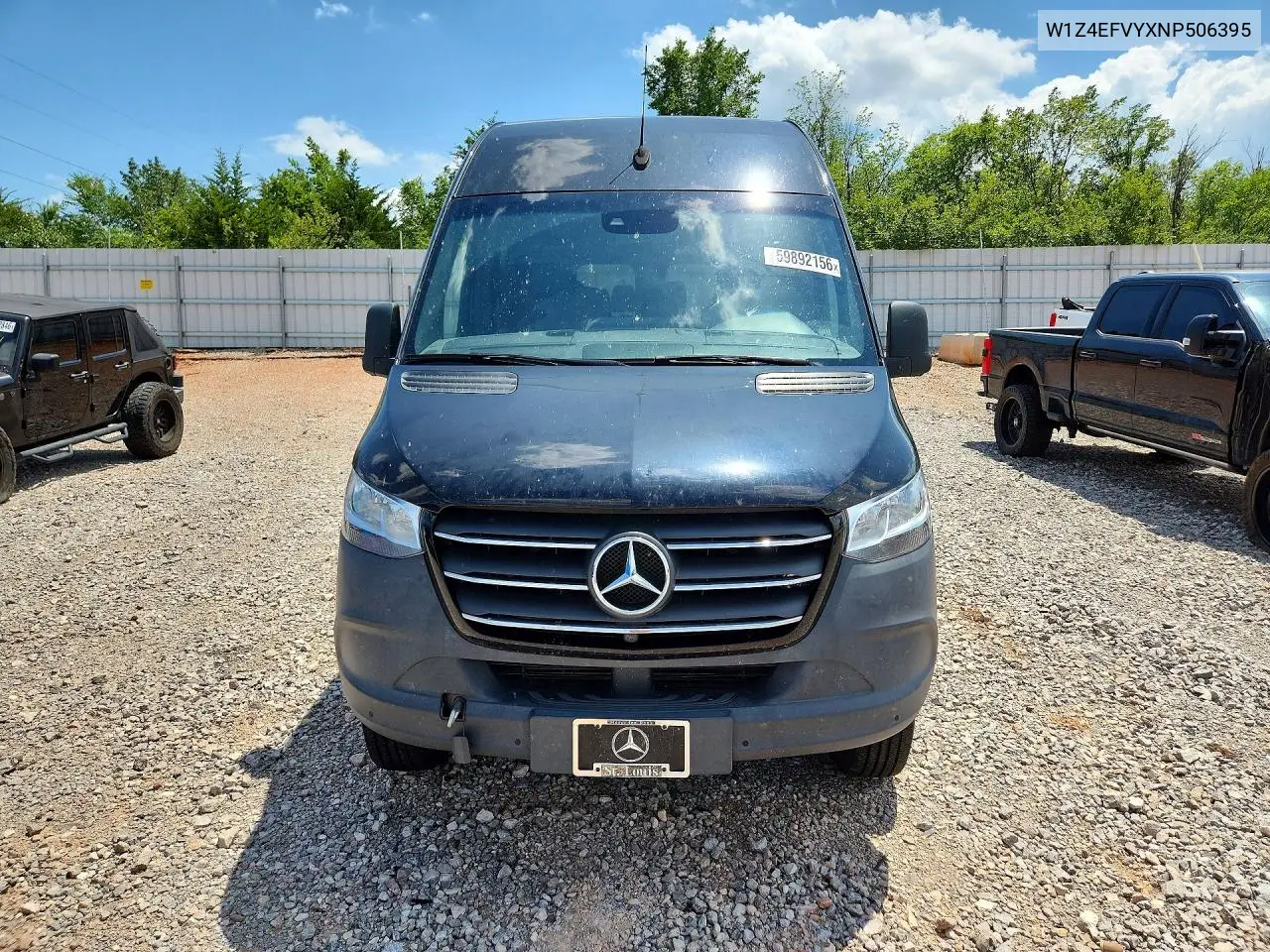 2022 Mercedes-Benz Sprinter 2500 VIN: W1Z4EFVYXNP506395 Lot: 59892156