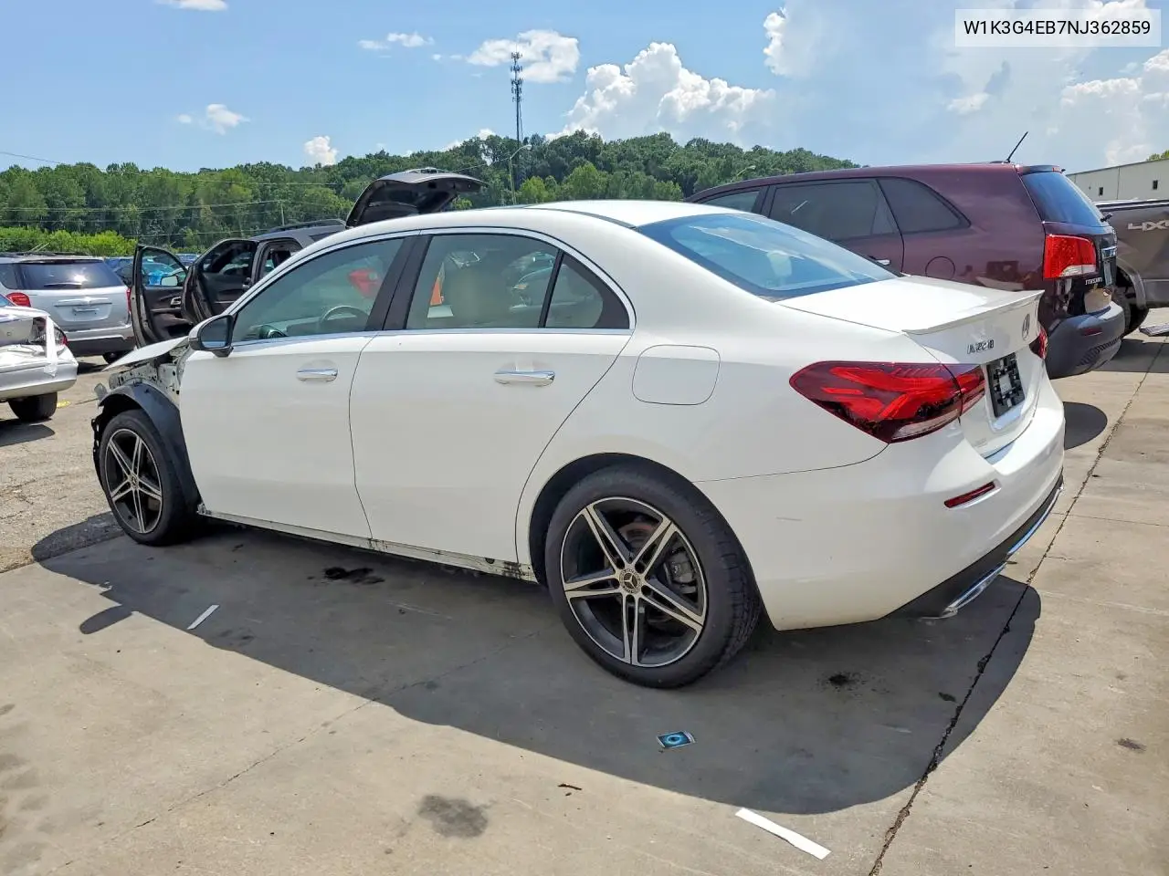 2022 Mercedes-Benz A 220 VIN: W1K3G4EB7NJ362859 Lot: 60153116