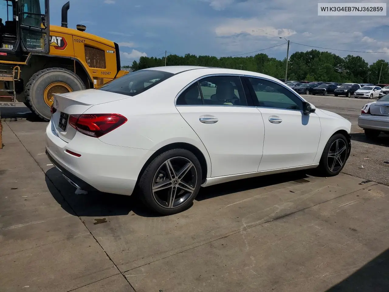 2022 Mercedes-Benz A 220 VIN: W1K3G4EB7NJ362859 Lot: 60153116
