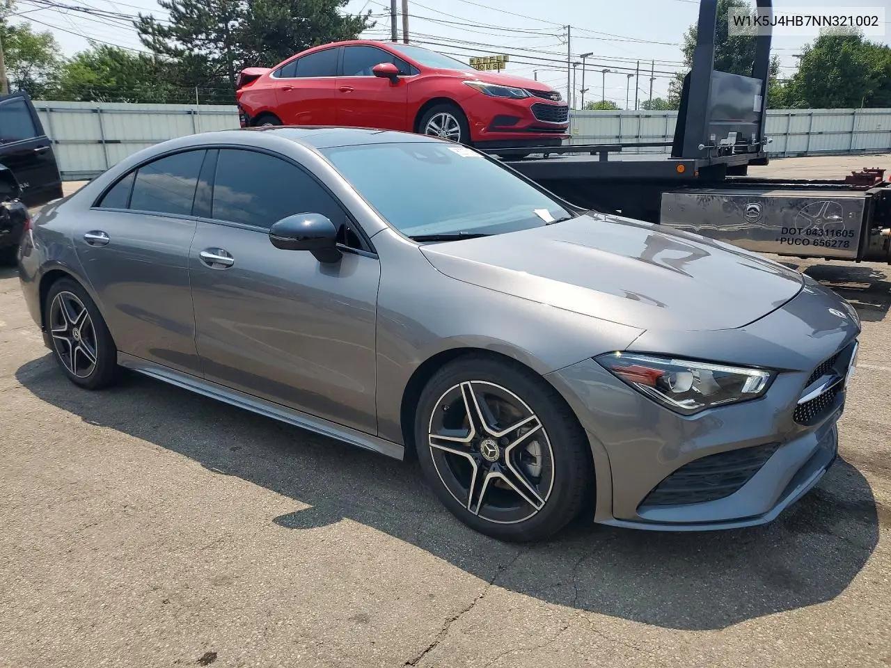 2022 Mercedes-Benz Cla 250 4Matic VIN: W1K5J4HB7NN321002 Lot: 60375186