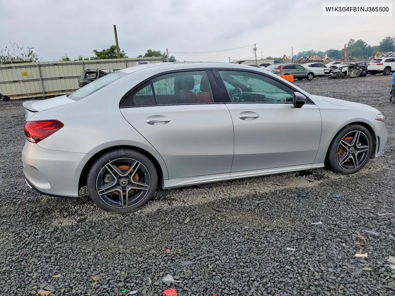 2022 Mercedes-Benz A 220 4Matic VIN: W1K3G4FB1NJ365500 Lot: 60409406