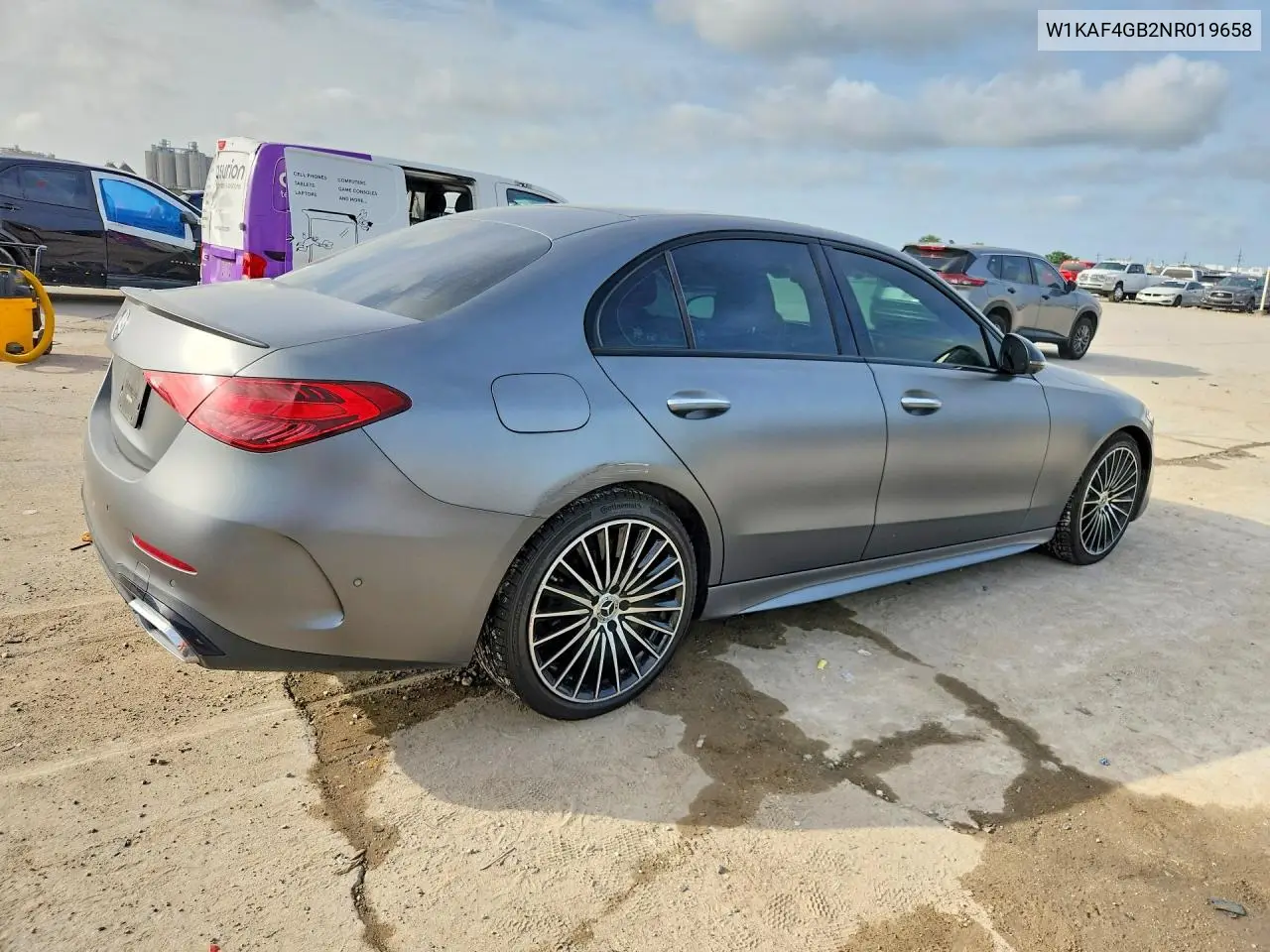 2022 Mercedes-Benz C 300 VIN: W1KAF4GB2NR019658 Lot: 60864686