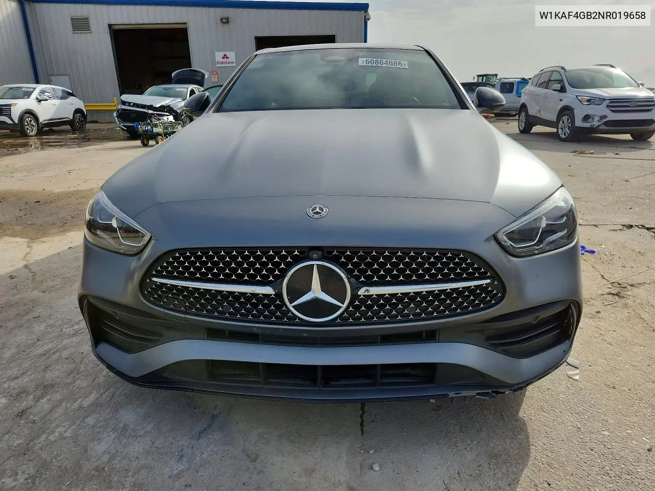 2022 Mercedes-Benz C 300 VIN: W1KAF4GB2NR019658 Lot: 60864686