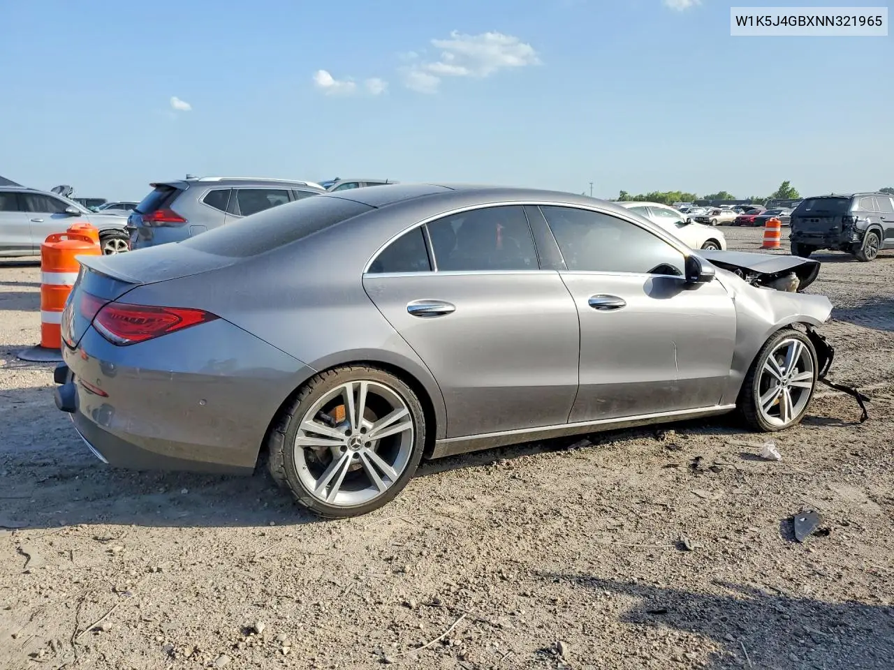 2022 Mercedes-Benz Cla 250 VIN: W1K5J4GBXNN321965 Lot: 61843216