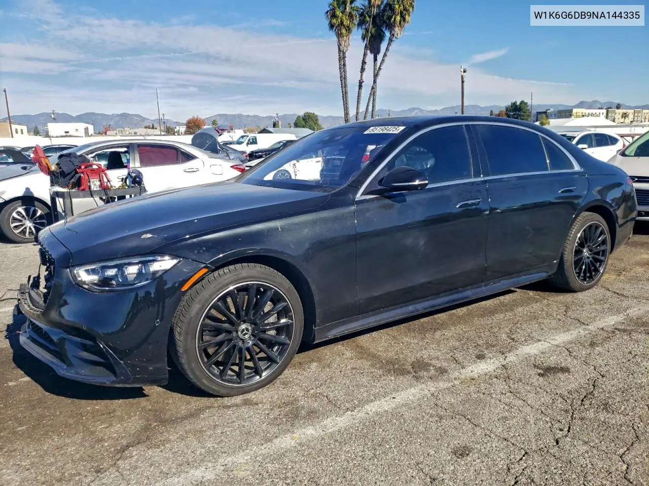 W1K6G6DB9NA144335 2022 Mercedes-Benz S 500 4Matic
