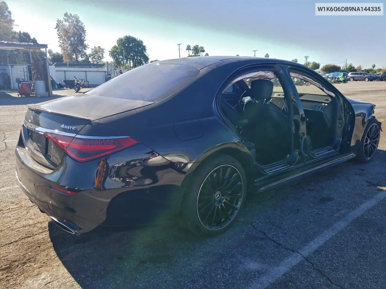 W1K6G6DB9NA144335 2022 Mercedes-Benz S 500 4Matic