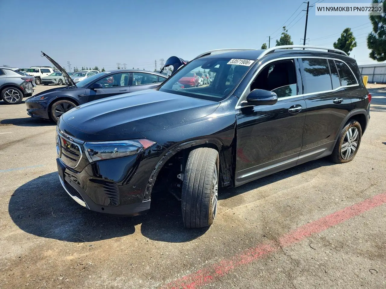 2023 Mercedes-Benz Eqb 300 4Matic VIN: W1N9M0KB1PN072230 Lot: 53571906