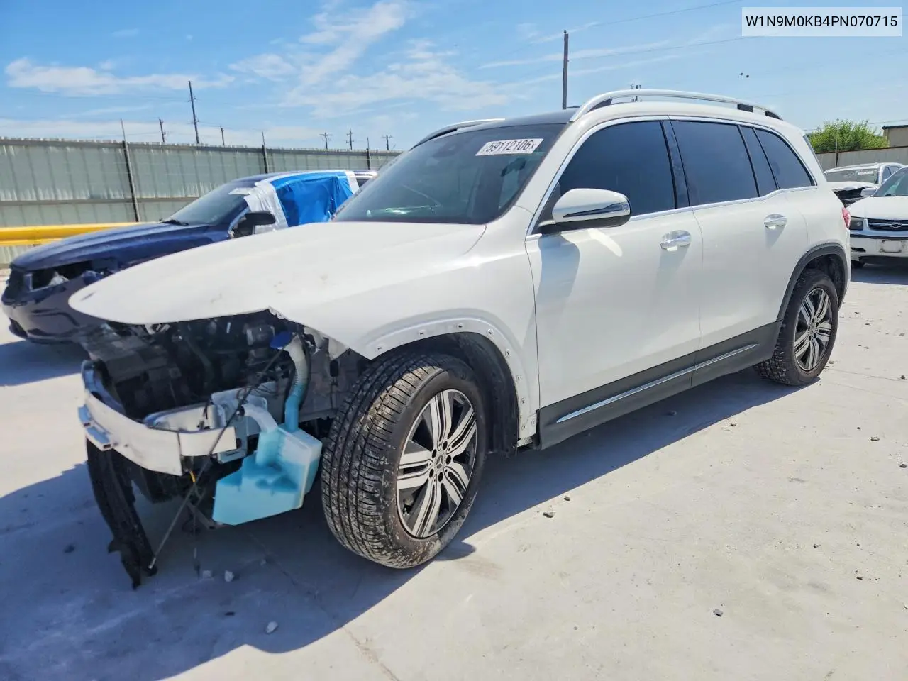 2023 Mercedes-Benz Eqb 300 4Matic VIN: W1N9M0KB4PN070715 Lot: 59112106