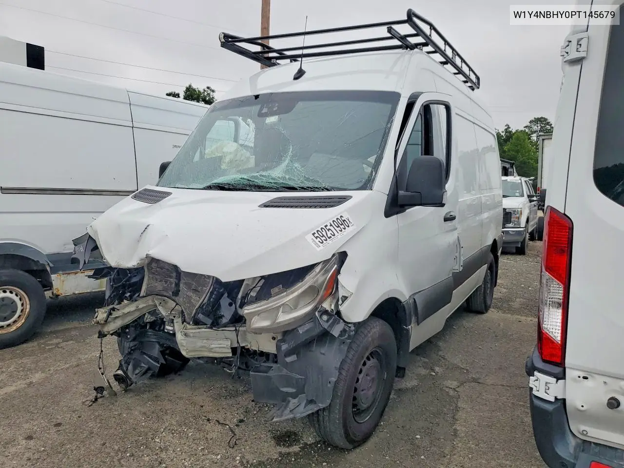2023 Mercedes-Benz Sprinter 2500 VIN: W1Y4NBHY0PT145679 Lot: 59251996