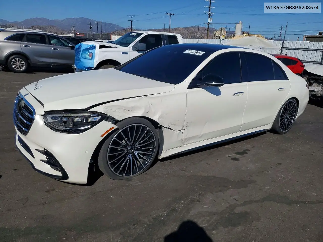 2023 Mercedes-Benz S 580 4Matic VIN: W1K6G7GB3PA203674 Lot: 60487666