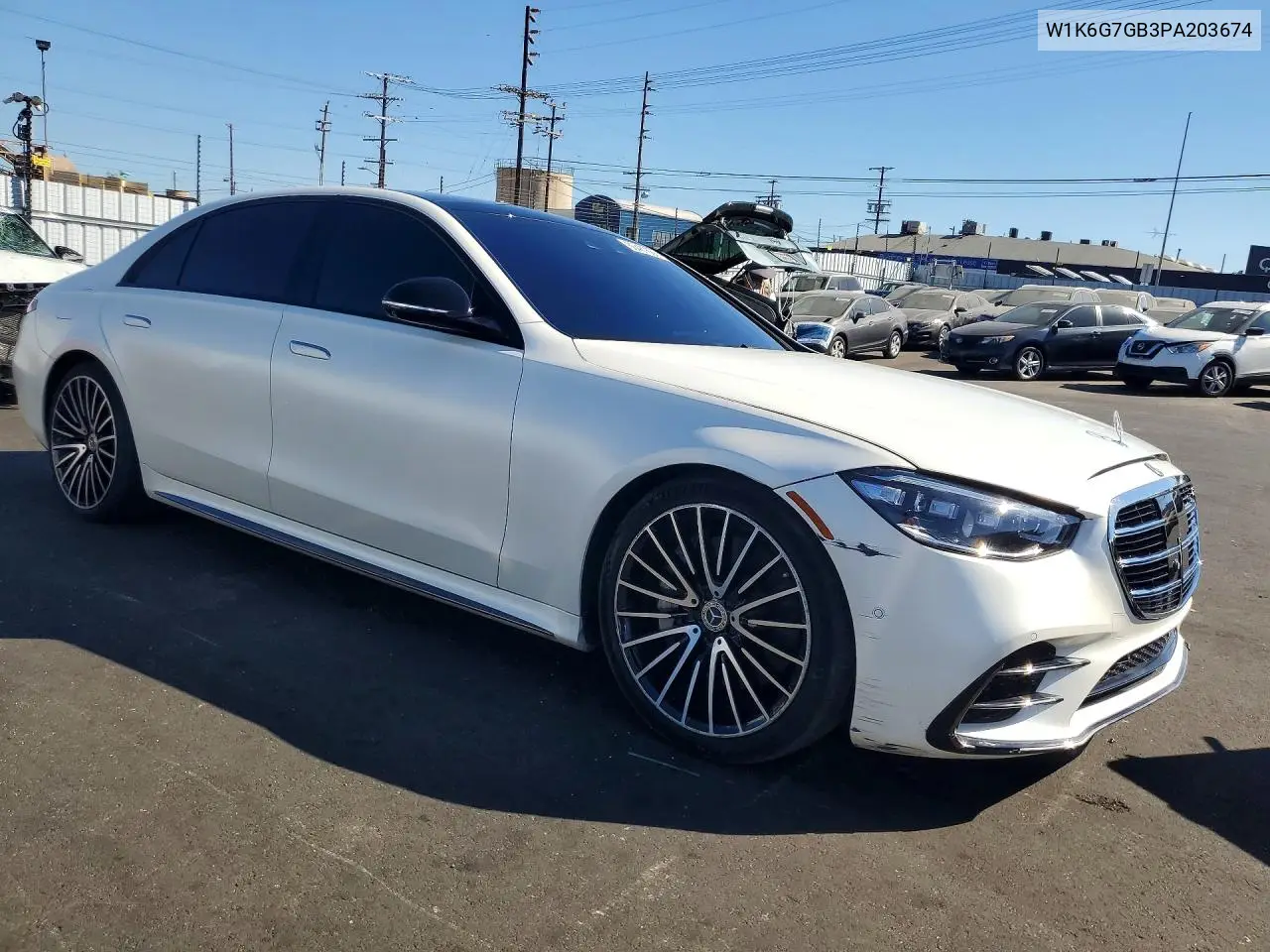 2023 Mercedes-Benz S 580 4Matic VIN: W1K6G7GB3PA203674 Lot: 60487666