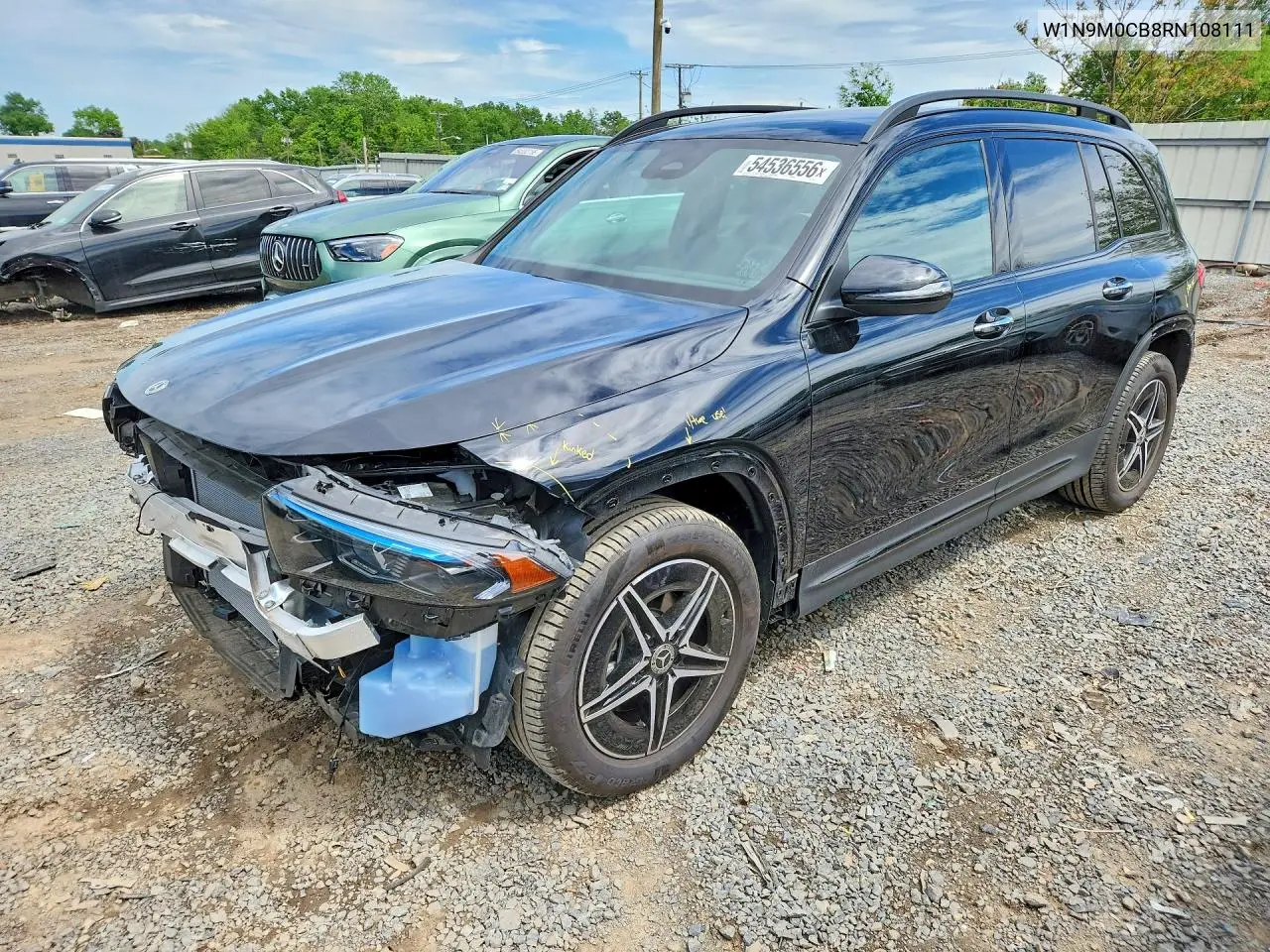 2024 Mercedes-Benz Eqb 250+ VIN: W1N9M0CB8RN108111 Lot: 54536556