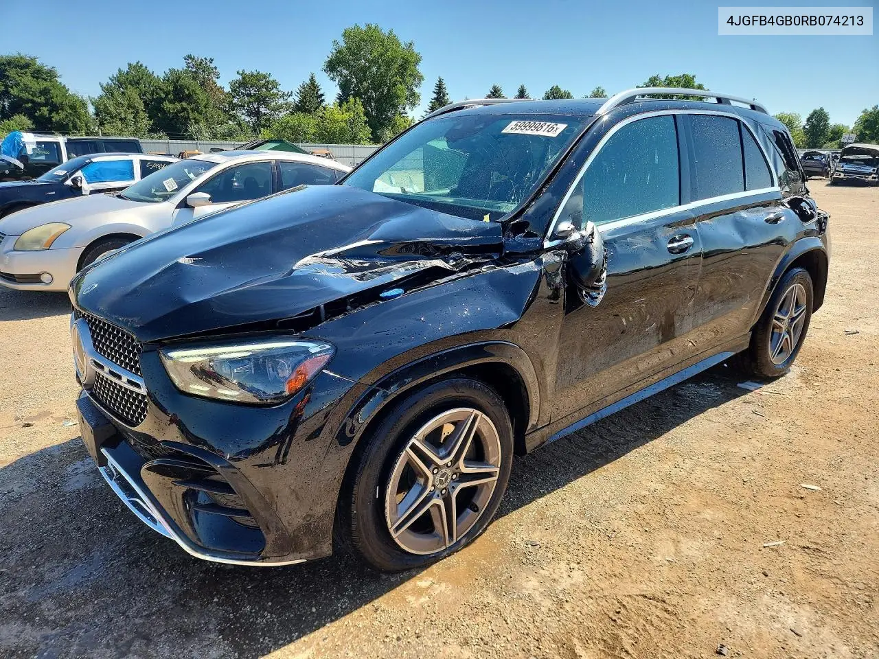 2024 Mercedes-Benz Gle 450E 4Matic VIN: 4JGFB4GB0RB074213 Lot: 59999816