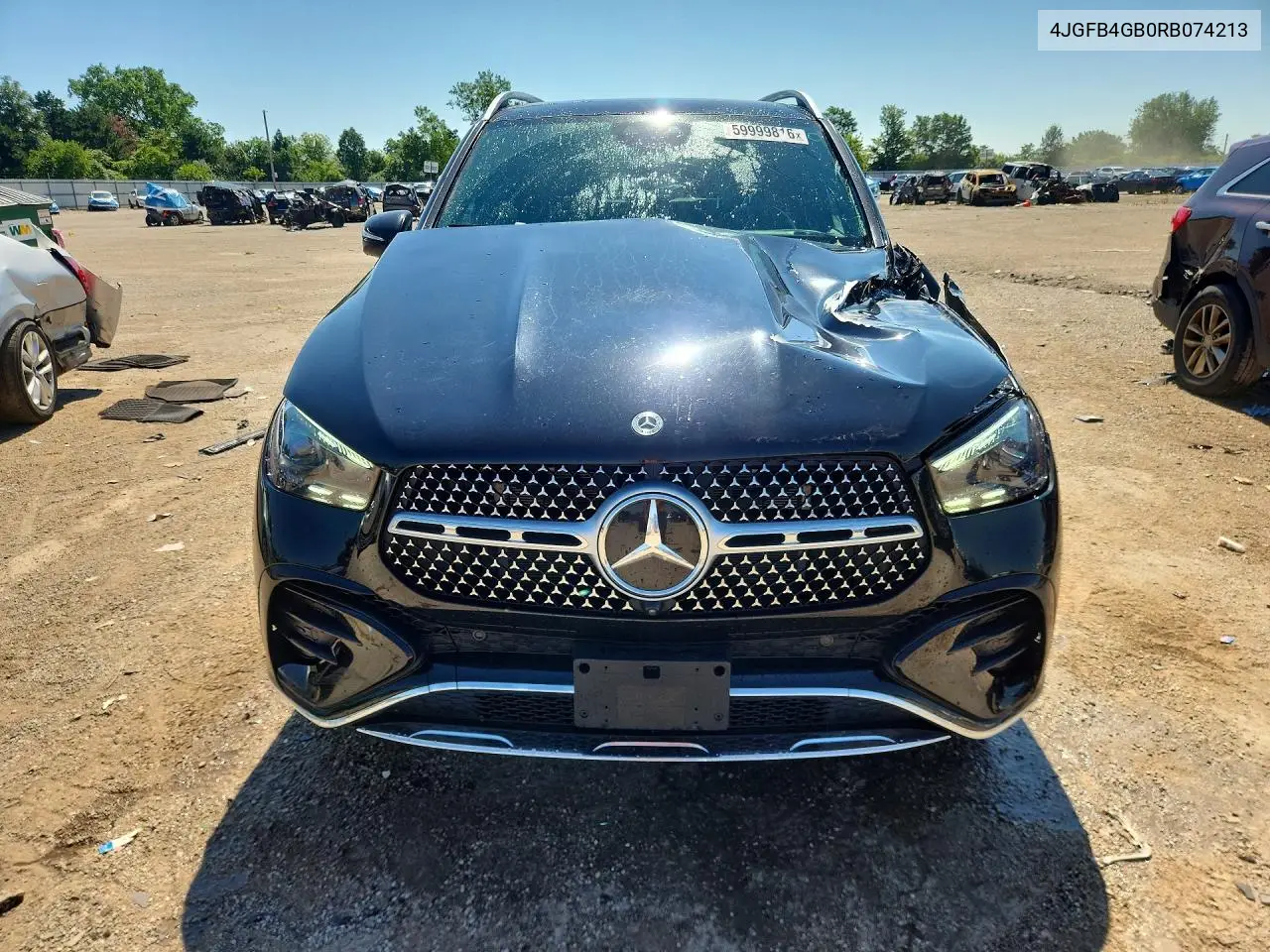 2024 Mercedes-Benz Gle 450E 4Matic VIN: 4JGFB4GB0RB074213 Lot: 59999816