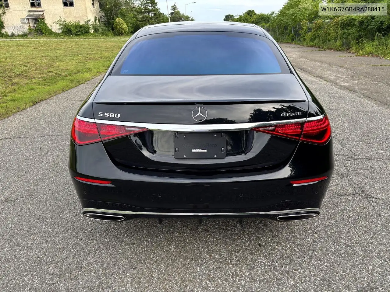 2024 Mercedes-Benz S 580 4Matic VIN: W1K6G7GB4RA288415 Lot: 61083406