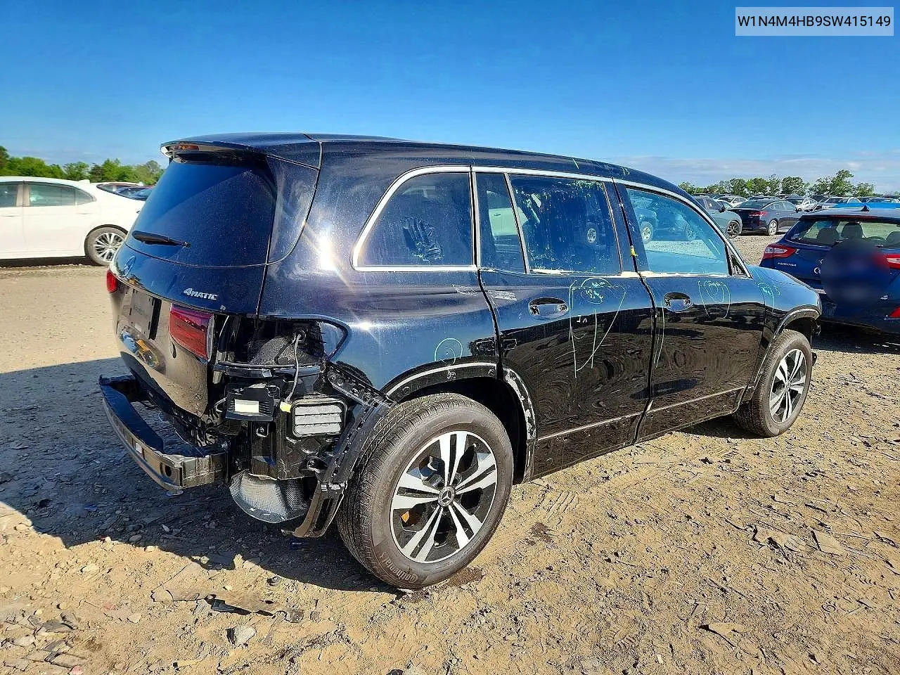 2025 Mercedes-Benz Glb 250 4Matic VIN: W1N4M4HB9SW415149 Lot: 53333336
