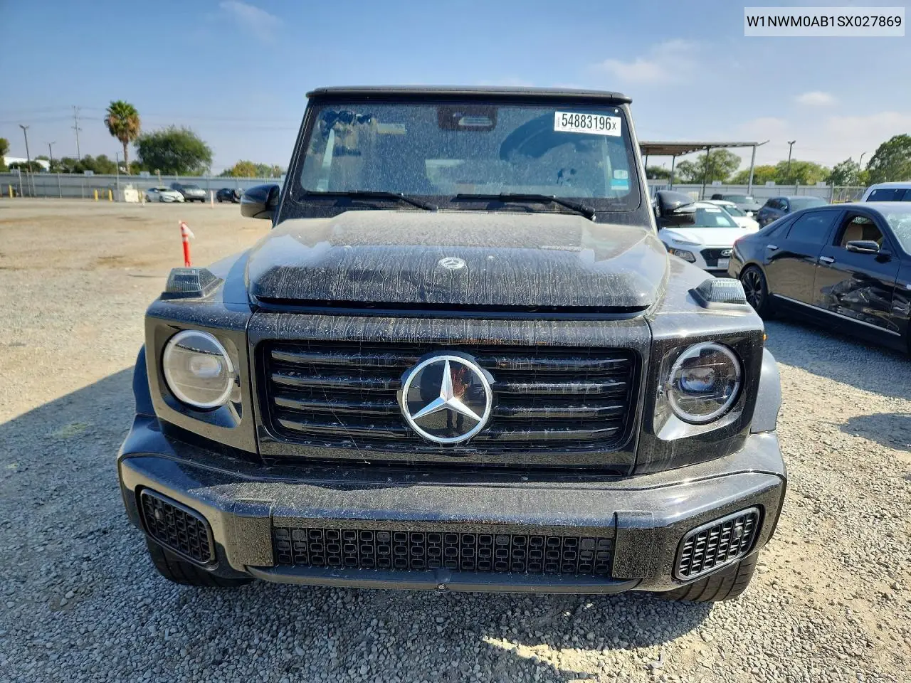 2025 Mercedes-Benz G 580E VIN: W1NWM0AB1SX027869 Lot: 54883196