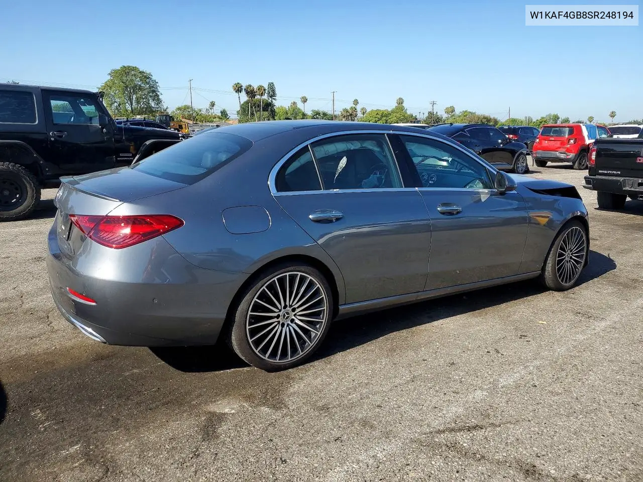 2025 Mercedes-Benz C 300 VIN: W1KAF4GB8SR248194 Lot: 56894536