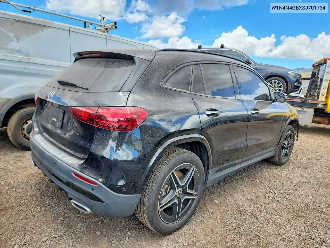 2025 Mercedes-Benz Gla 250 VIN: W1N4N4GBXSJ701734 Lot: 60175246