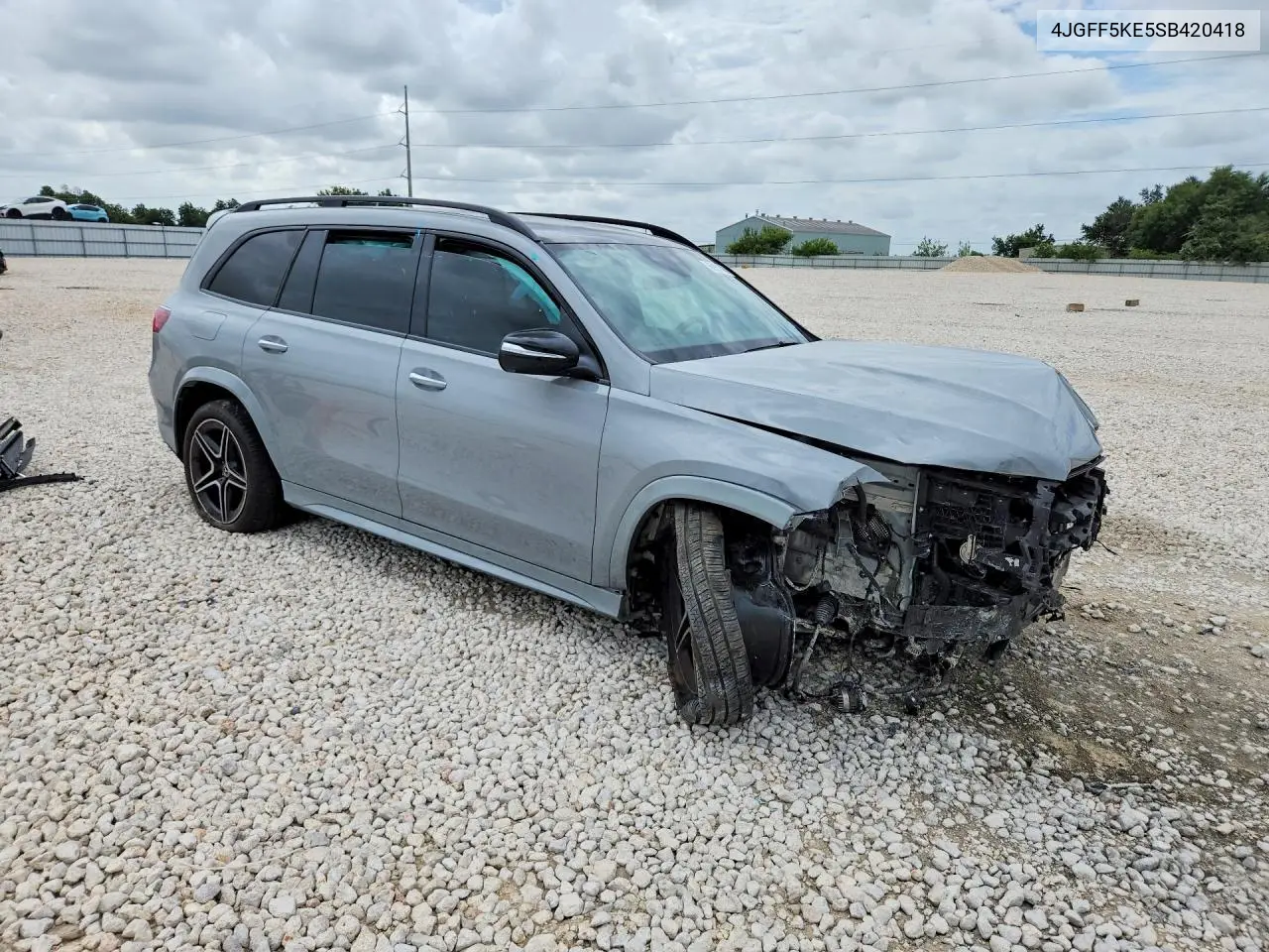 2025 Mercedes-Benz Gls 450 4Matic VIN: 4JGFF5KE5SB420418 Lot: 60991406