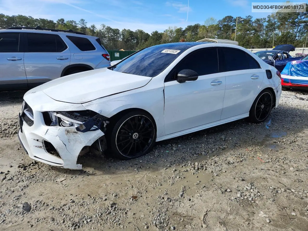 2019 Mercedes-Benz A 220 4Matic VIN: WDD3G4FB0KW018173 Lot: 46510926
