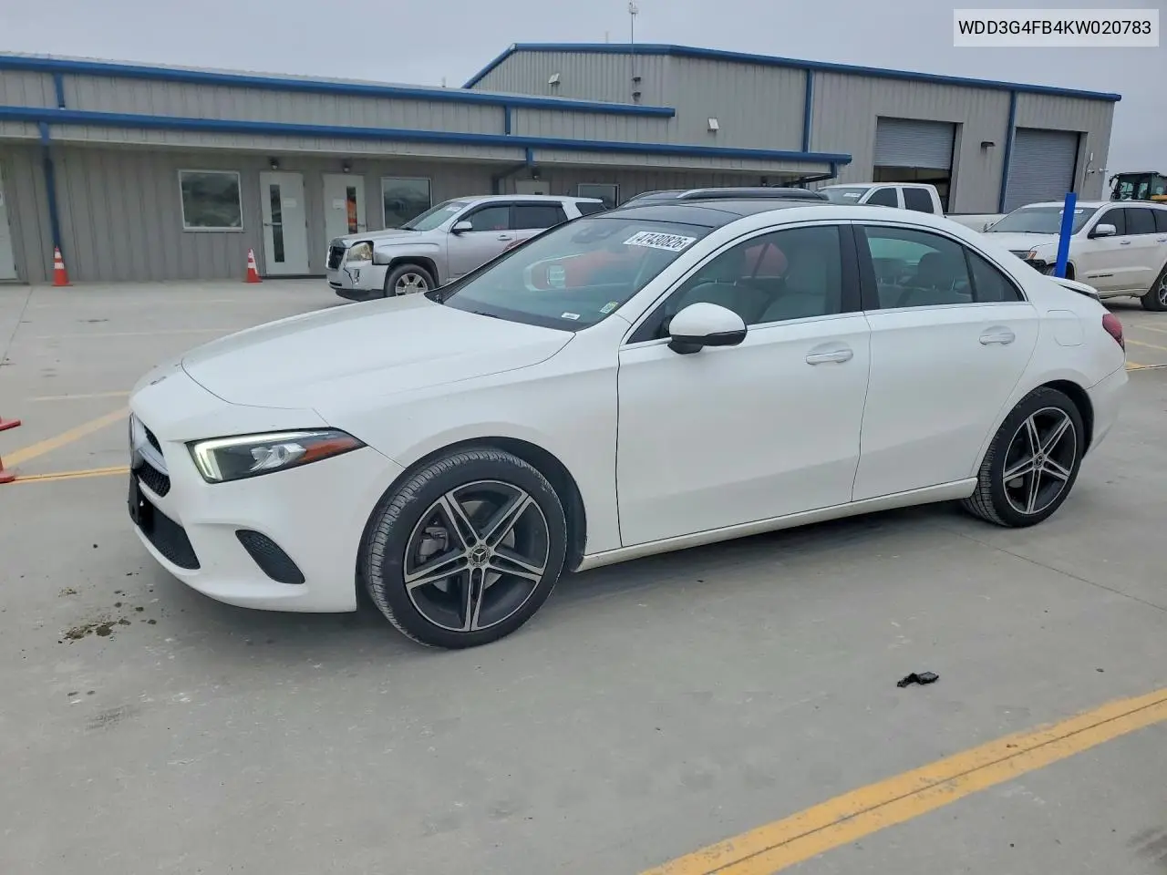 2019 Mercedes-Benz A 220 4Matic VIN: WDD3G4FB4KW020783 Lot: 47430826