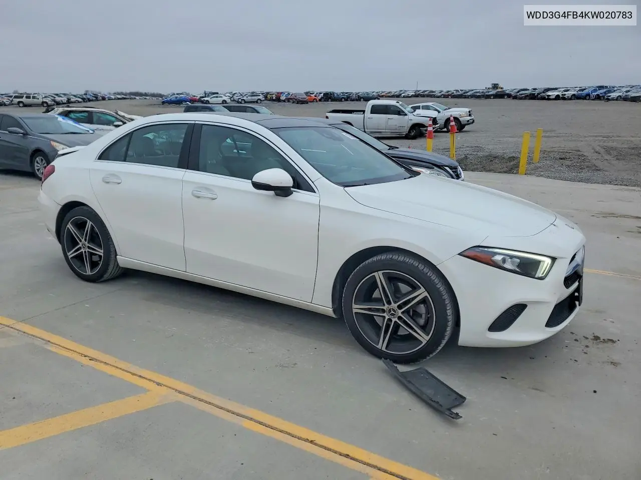 2019 Mercedes-Benz A 220 4Matic VIN: WDD3G4FB4KW020783 Lot: 47430826