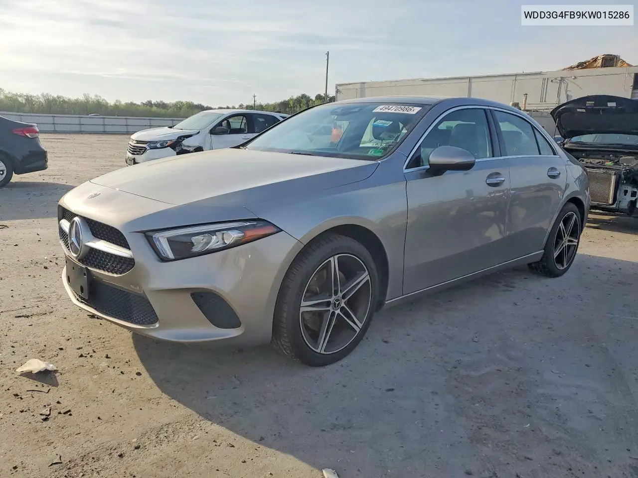 2019 Mercedes-Benz A 220 4Matic VIN: WDD3G4FB9KW015286 Lot: 49470986