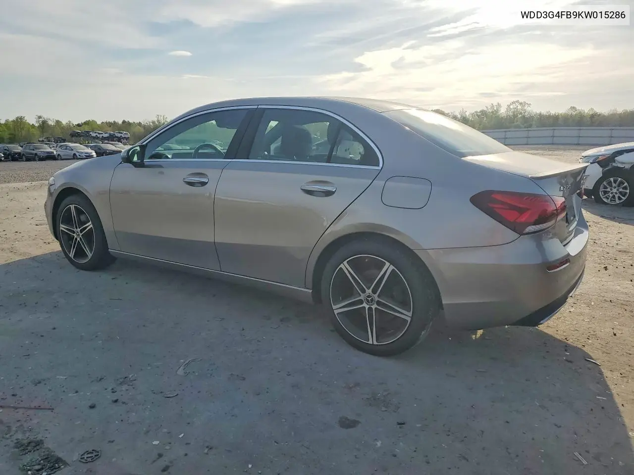 2019 Mercedes-Benz A 220 4Matic VIN: WDD3G4FB9KW015286 Lot: 49470986