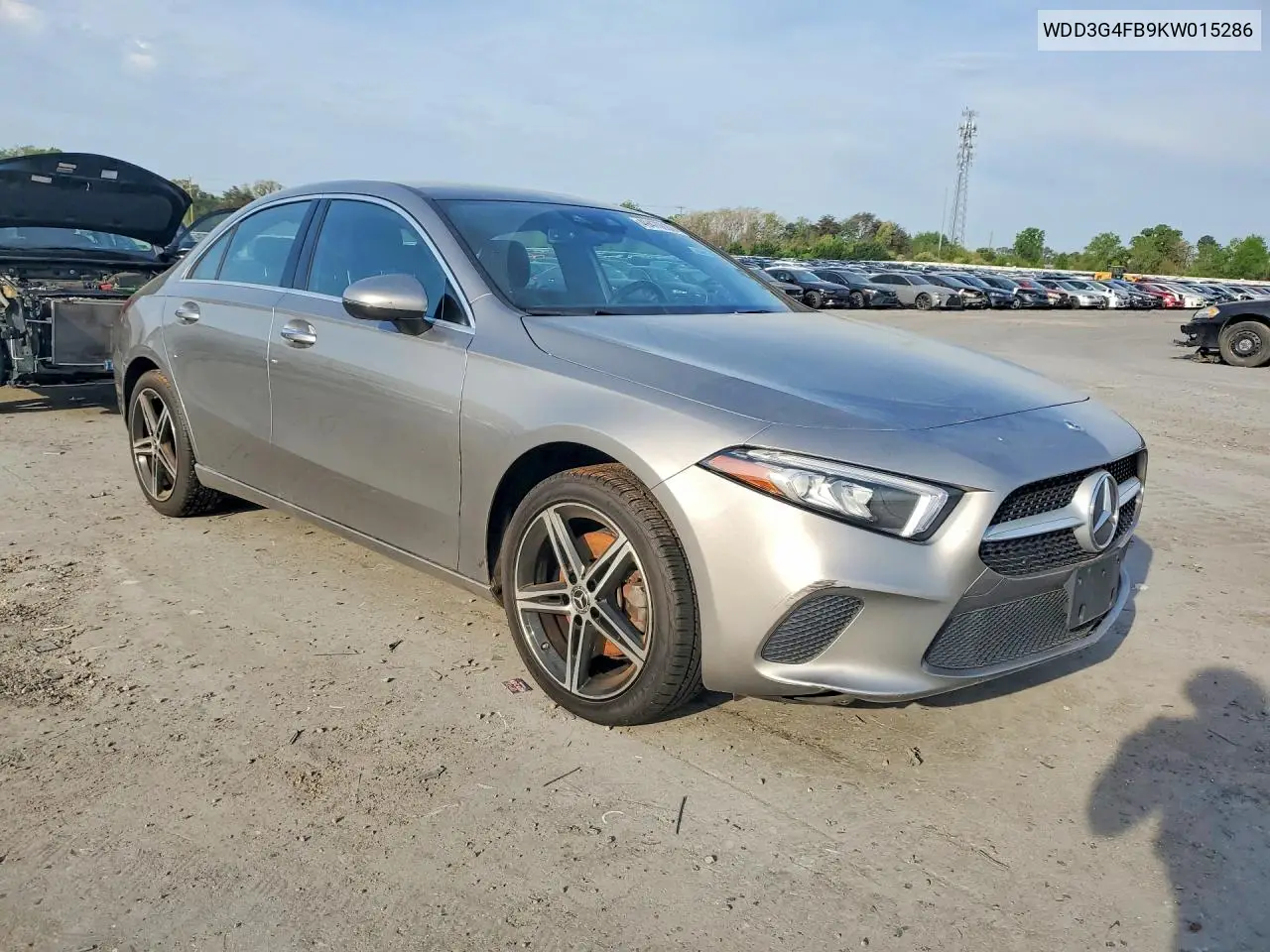 2019 Mercedes-Benz A 220 4Matic VIN: WDD3G4FB9KW015286 Lot: 49470986