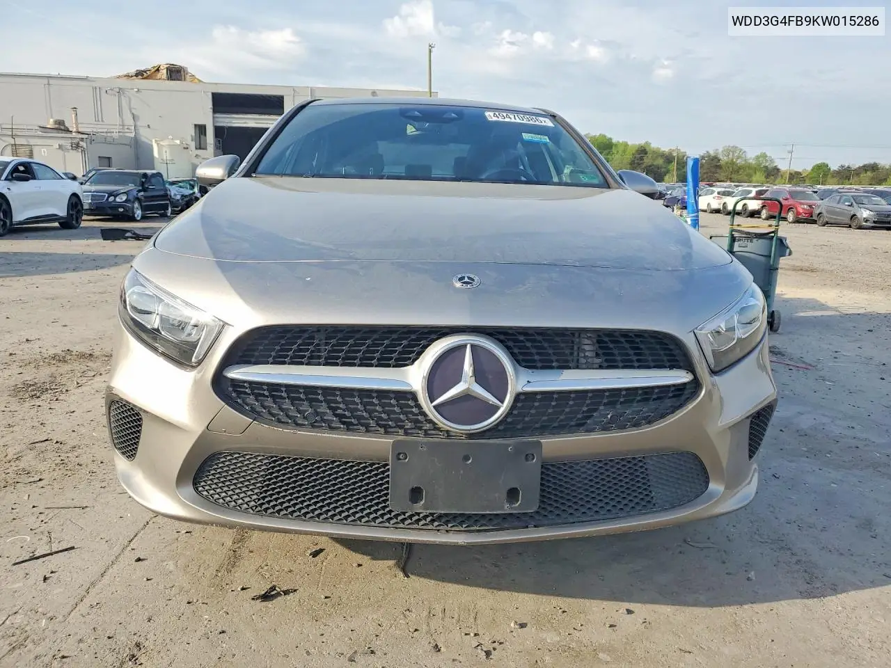 2019 Mercedes-Benz A 220 4Matic VIN: WDD3G4FB9KW015286 Lot: 49470986