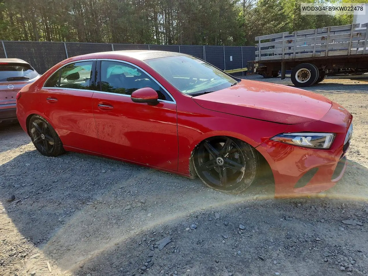 2019 Mercedes-Benz A 220 4Matic VIN: WDD3G4FB9KW022478 Lot: 50045886