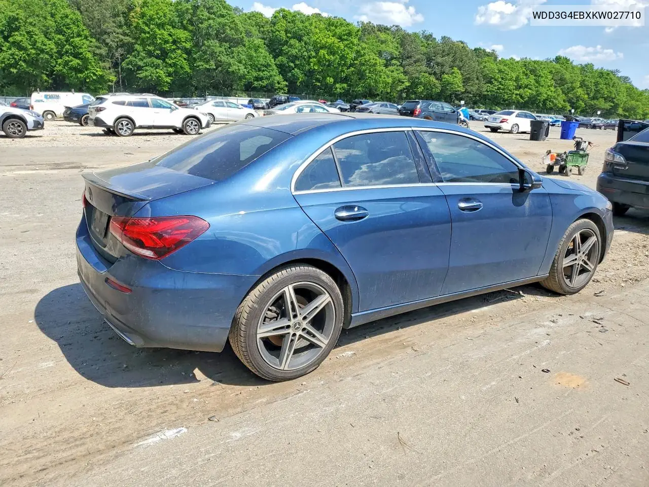 2019 Mercedes-Benz A 220 VIN: WDD3G4EBXKW027710 Lot: 50458466