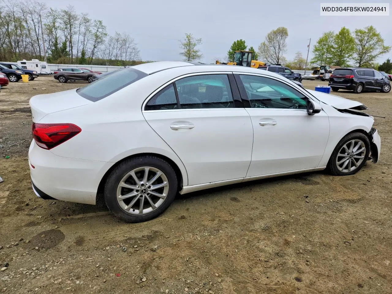 2019 Mercedes-Benz A 220 4Matic VIN: WDD3G4FB5KW024941 Lot: 50794486