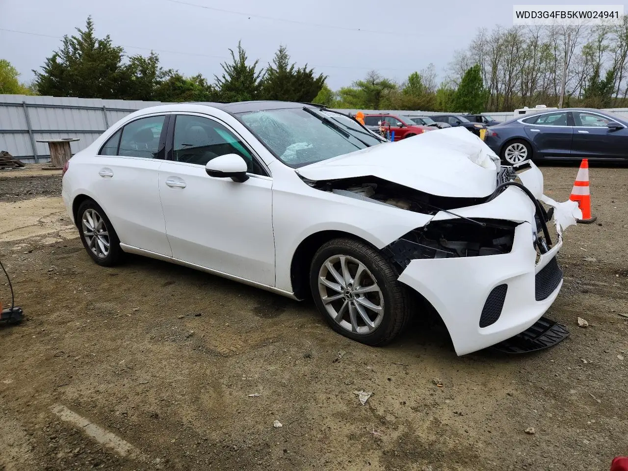 2019 Mercedes-Benz A 220 4Matic VIN: WDD3G4FB5KW024941 Lot: 50794486