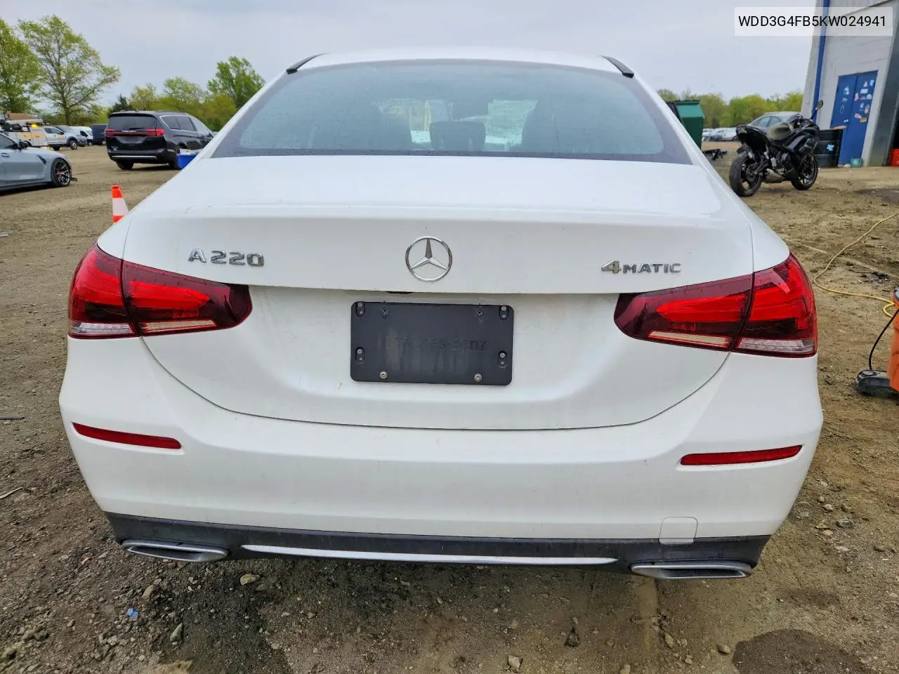 2019 Mercedes-Benz A 220 4Matic VIN: WDD3G4FB5KW024941 Lot: 50794486