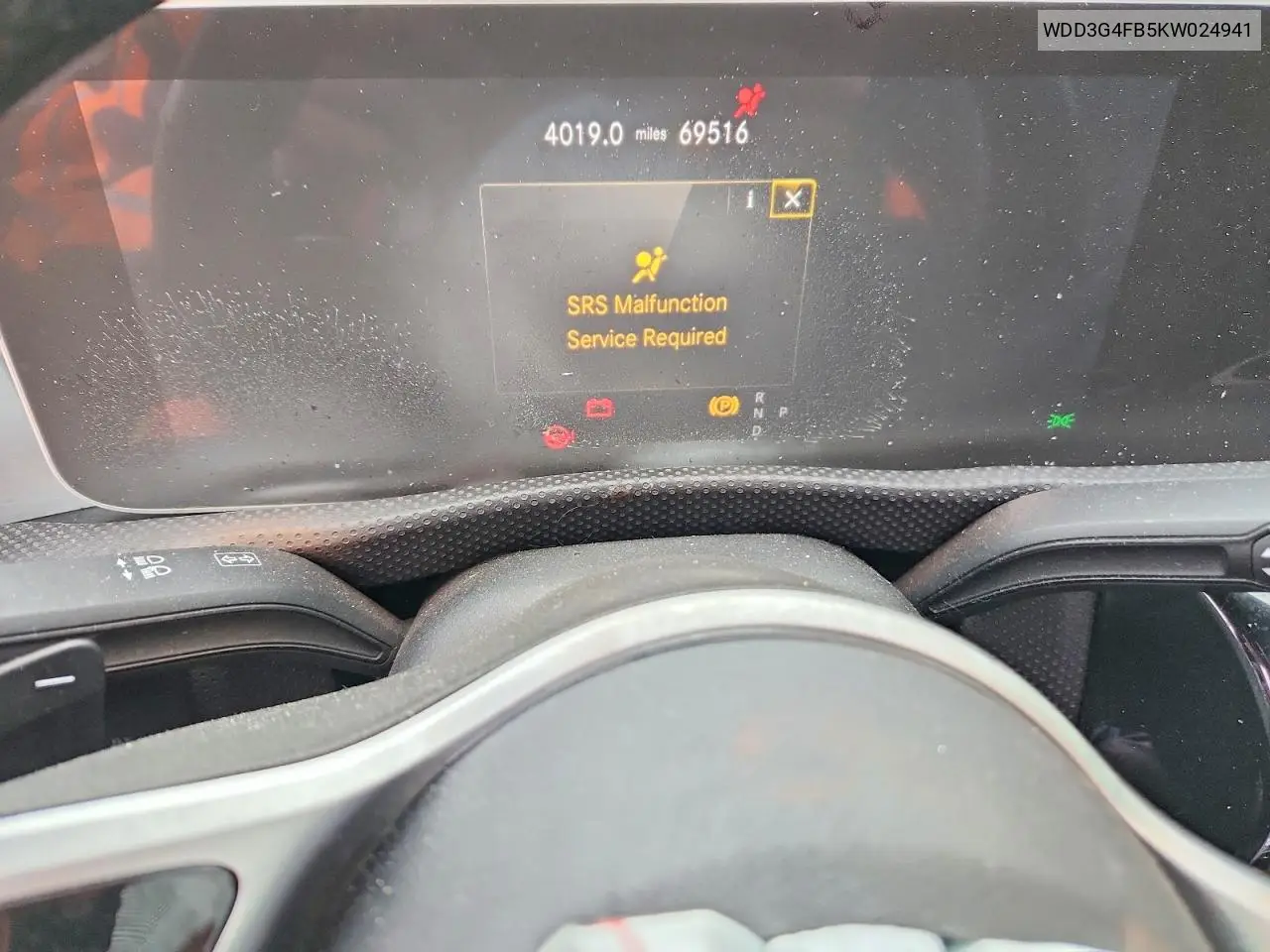 2019 Mercedes-Benz A 220 4Matic VIN: WDD3G4FB5KW024941 Lot: 50794486