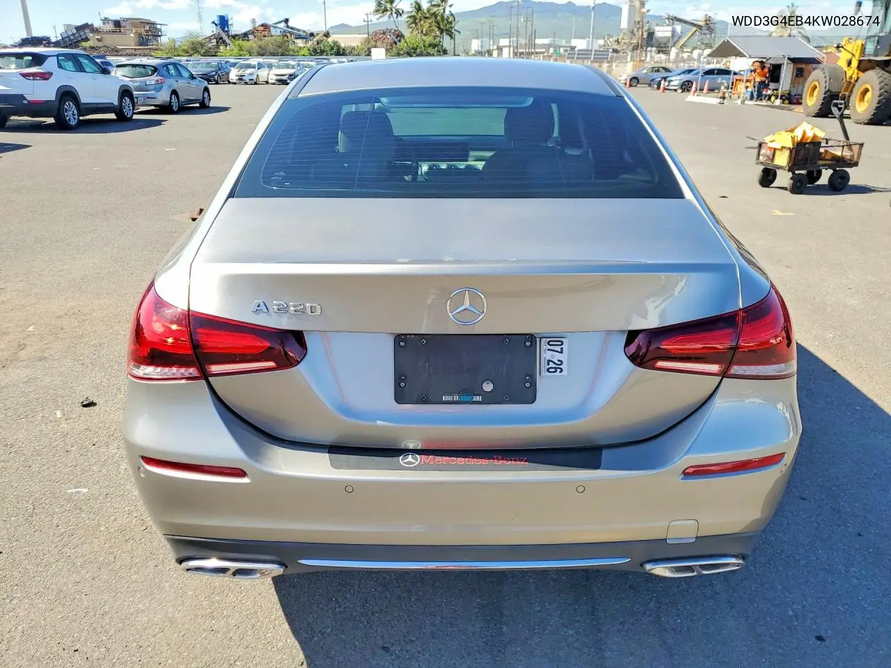 2019 Mercedes-Benz A 220 VIN: WDD3G4EB4KW028674 Lot: 51115816